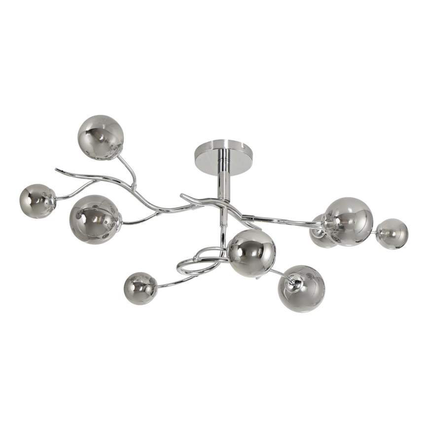 Brilagi - Kiinteä LED-kattokruunu MISTEL 9xG9/3W/230V kiiltävä kromi/savuinen