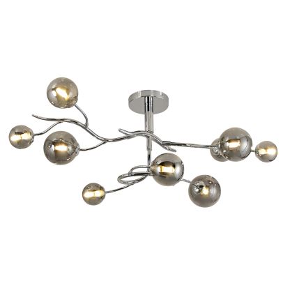 Brilagi - Kiinteä LED-kattokruunu MISTEL 9xG9/3W/230V kiiltävä kromi/savuinen