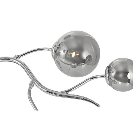 Brilagi - Kiinteä LED-kattokruunu MISTEL 9xG9/3W/230V kiiltävä kromi/savuinen