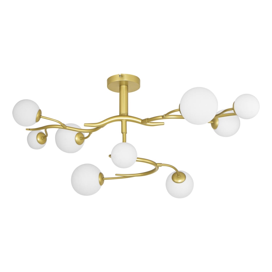 Brilagi - Kiinteä LED-kattokruunu MISTEL 9xG9/3W/230V kulta/valkoinen