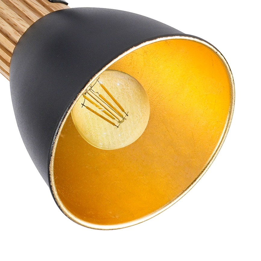 Brilagi - Kohdevalaisin ODENSE 2xE14/10W/230V kumipuu/musta