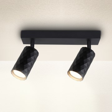 Brilagi - Kohdevalaisin SELE DIAMANT 2xGU10/30W/230V musta