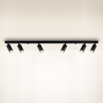 Brilagi - Kohdevalaisin SELE DIAMANT 6xGU10/30W/230V musta