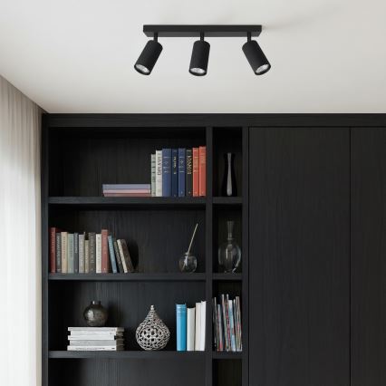 Brilagi - Kohdevalaisin SELE MODERN 3xGU10/30W/230V musta