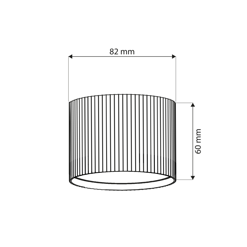 Brilagi - Kohdevalaisin STRIPY 1xGX53/15W/230V kullanvärinen