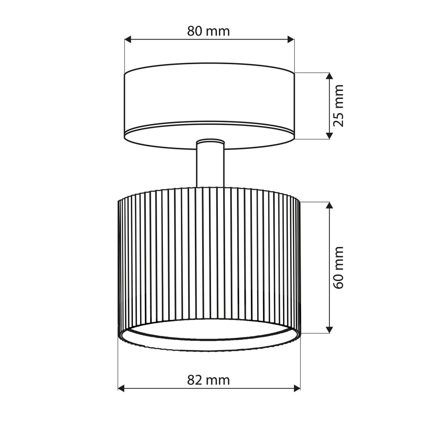 Brilagi - Kohdevalaisin STRIPY 1xGX53/15W/230V valkoinen