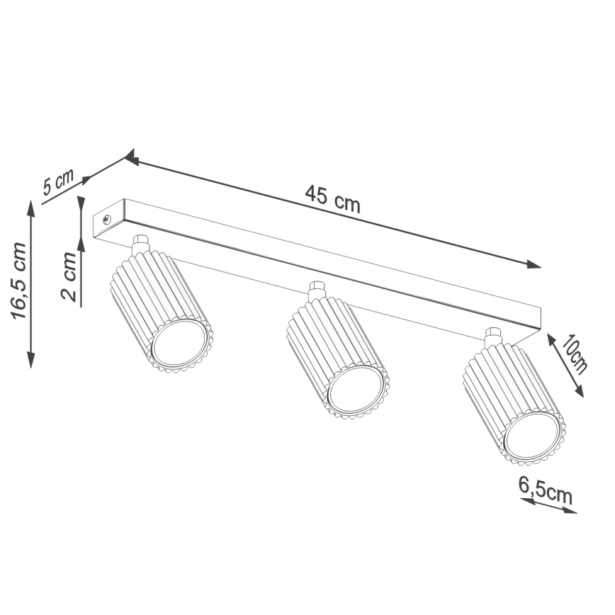 Brilagi - Kohdevalo CRESTO 3xGU10/10W/230V kerma