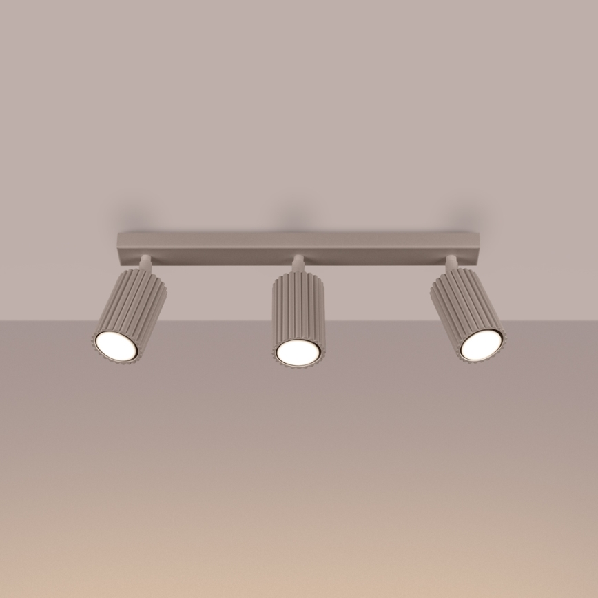 Brilagi - Kohdevalo CRESTO 3xGU10/10W/230V taupe