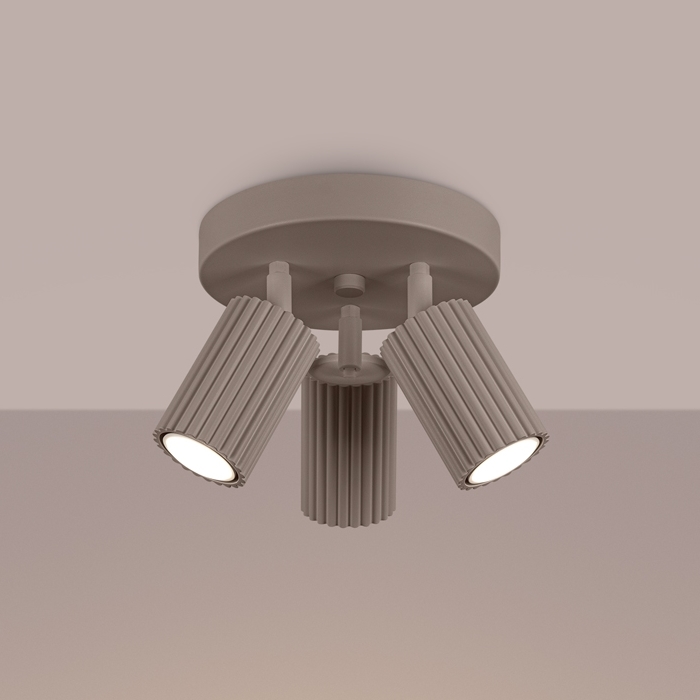 Brilagi - Kohdevalo CRESTO 3xGU10/10W/230V taupe
