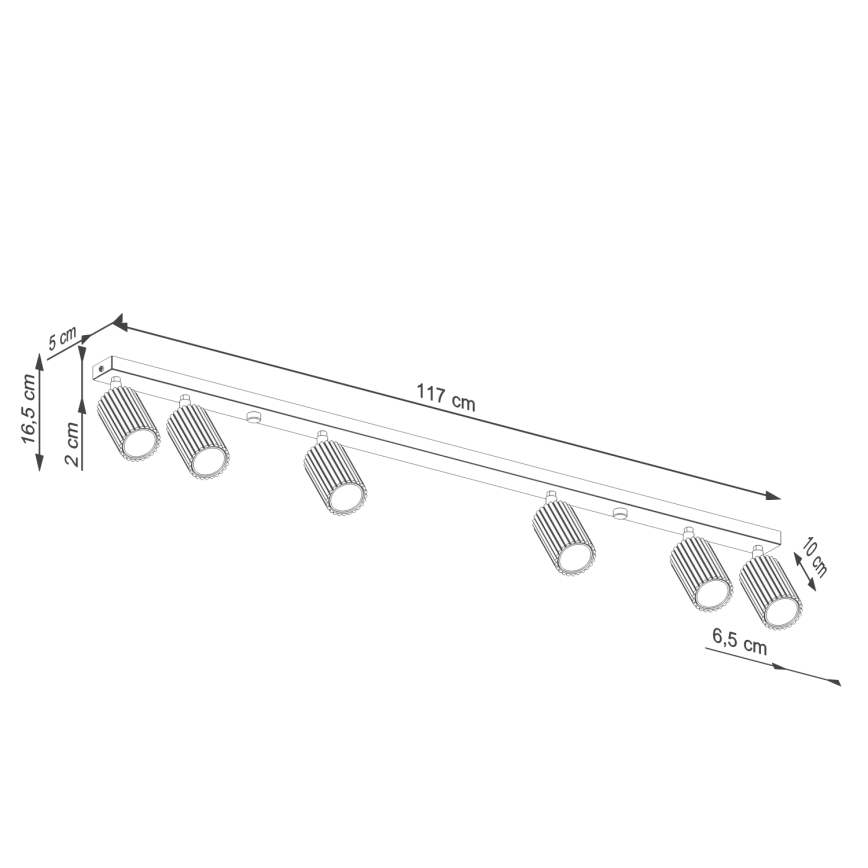 Brilagi - Kohdevalo CRESTO 6xGU10/10W/230V kerma