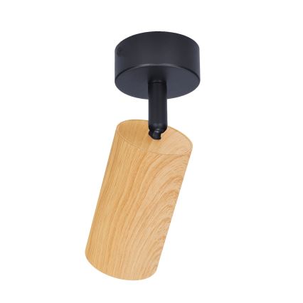 Brilagi - Kohdevalo SELE 1xGU10/30W/230V musta/tammi sisustus