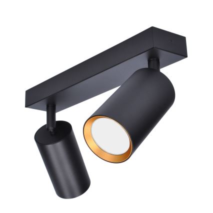 Brilagi - Kohdevalo SELE 2xGU10/30W/230V musta/kulta