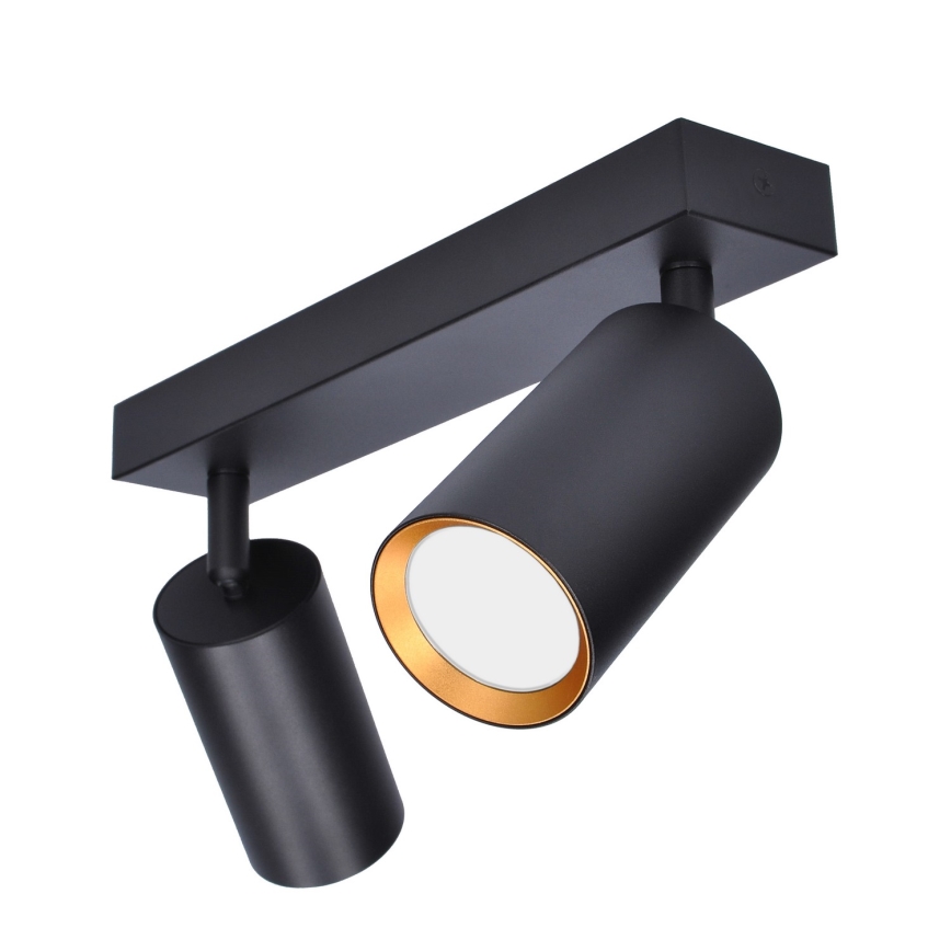 Brilagi - Kohdevalo SELE 2xGU10/30W/230V musta/kulta