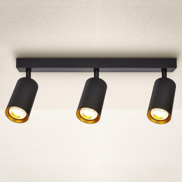 Brilagi - Kohdevalo SELE 3xGU10/30W/230V musta/kulta
