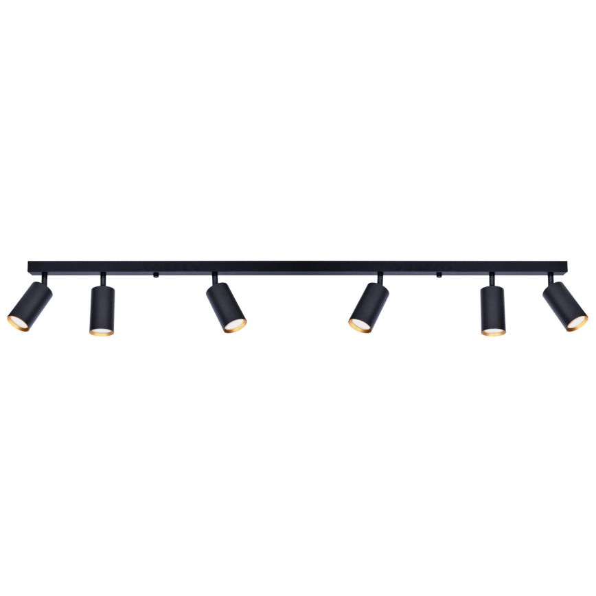 Brilagi - Kohdevalo SELE 6xGU10/30W/230V musta/kulta