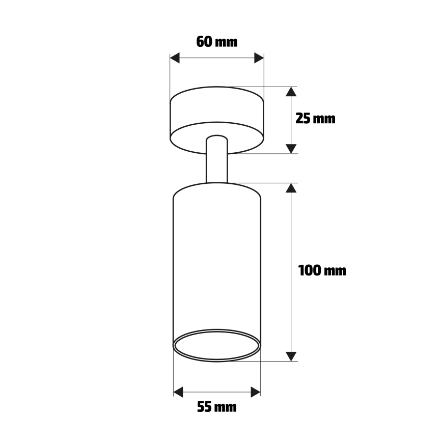 Brilagi - Kohdevalo SELE GOLDEN 1xGU10/30W/230V musta/kulta