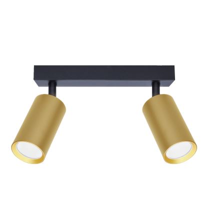 Brilagi - Kohdevalo SELE GOLDEN 2xGU10/30W/230V musta/kulta