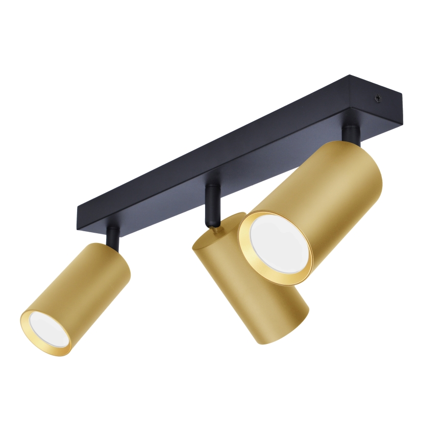 Brilagi - Kohdevalo SELE GOLDEN 3xGU10/30W/230V musta/kulta