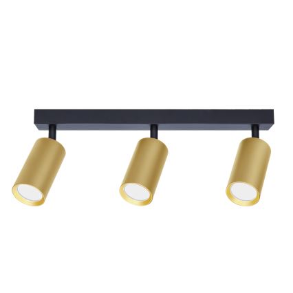 Brilagi - Kohdevalo SELE GOLDEN 3xGU10/30W/230V musta/kulta