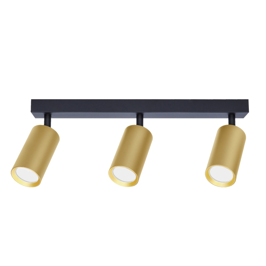 Brilagi - Kohdevalo SELE GOLDEN 3xGU10/30W/230V musta/kulta