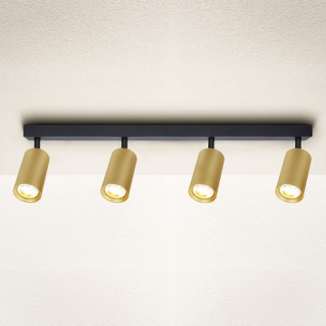 Brilagi - Kohdevalo SELE GOLDEN 4xGU10/30W/230V musta/kulta