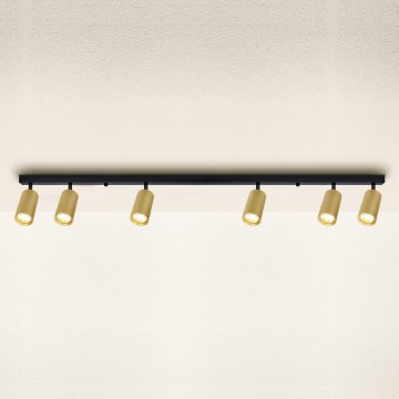 Brilagi - Kohdevalo SELE GOLDEN 6xGU10/30W/230V musta/kulta