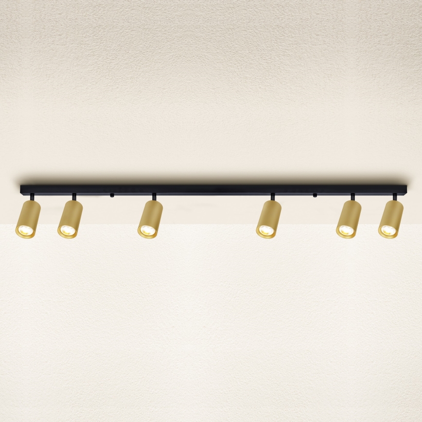 Brilagi - Kohdevalo SELE GOLDEN 6xGU10/30W/230V musta/kulta