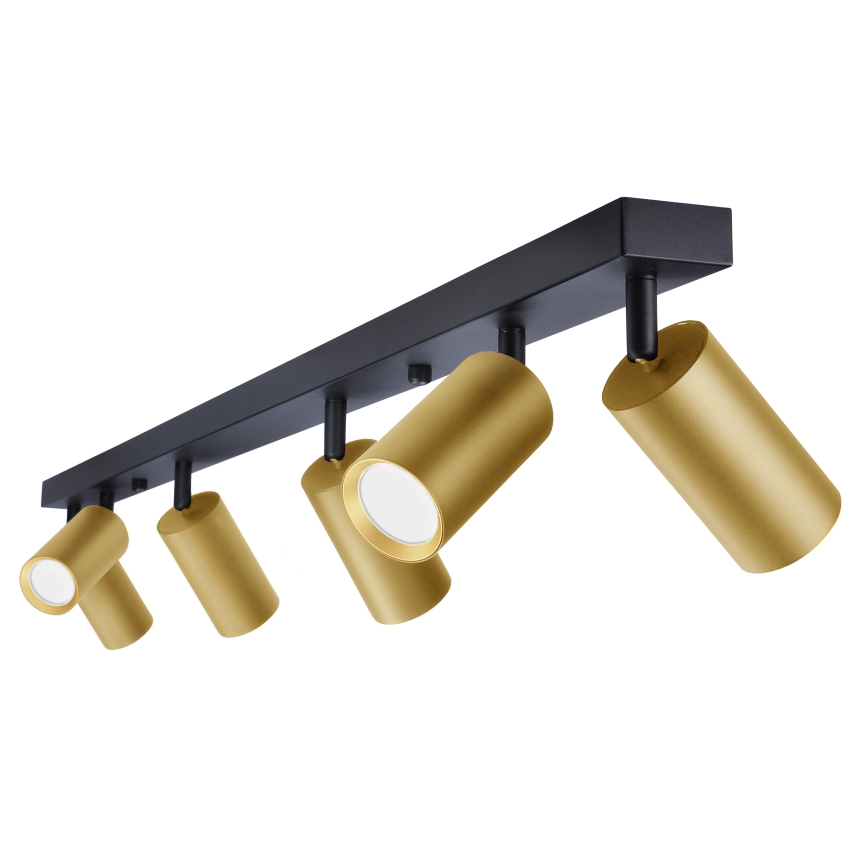 Brilagi - Kohdevalo SELE GOLDEN 6xGU10/30W/230V musta/kulta