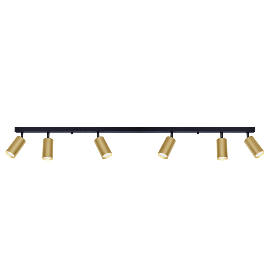 Brilagi - Kohdevalo SELE GOLDEN 6xGU10/30W/230V musta/kulta