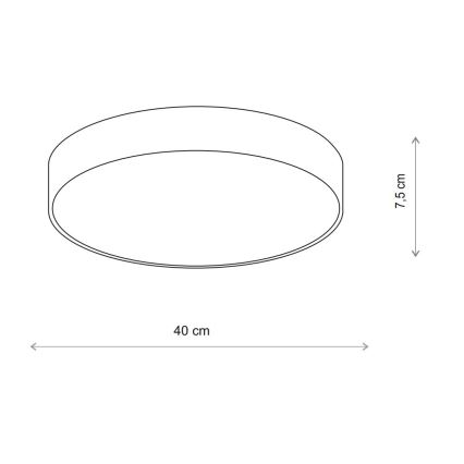Brilagi - Kylpyhuoneen kattovalaisin CLARE 3xE27/24W/230V halkaisija 40 cm IP54 beige
