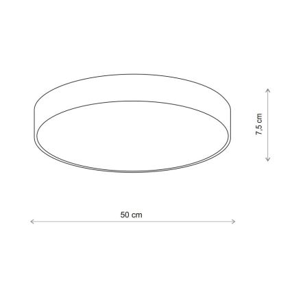 Brilagi - Kylpyhuoneen kattovalaisin CLARE 4xE27/24W/230V halkaisija 50 cm IP54 beige