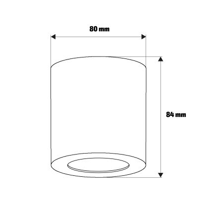 Brilagi - Kylpyhuoneen kohdevalaisin MIA 1xGU10/30W/230V 84x80 mm beige IP44