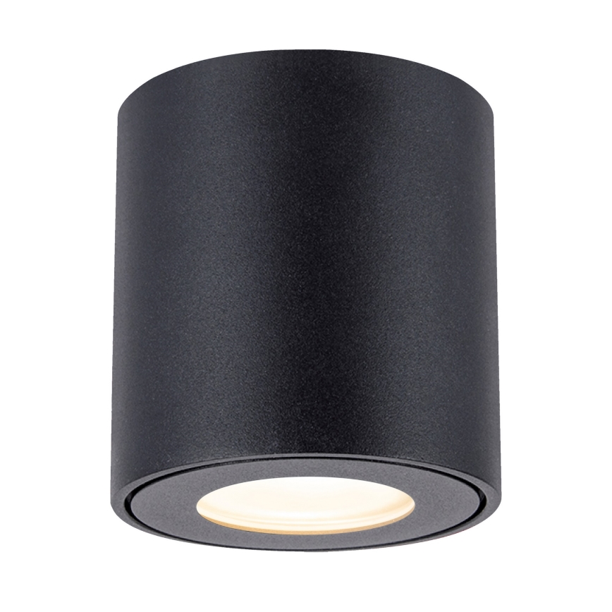 Brilagi - Kylpyhuoneen kohdevalo MIA 1xGU10/30W/230V 84x80 mm musta IP54