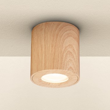 Brilagi - Kylpyhuoneen kohdevalo MIA 1xGU10/30W/230V 84x80 mm tammi sisustus IP44