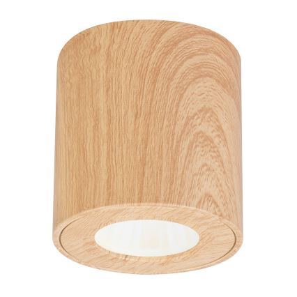 Brilagi - Kylpyhuoneen kohdevalo MIA 1xGU10/30W/230V 84x80 mm tammi sisustus IP44