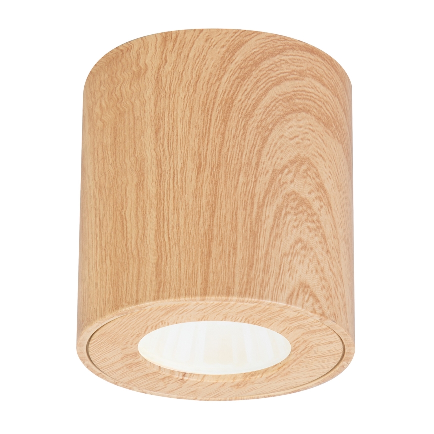 Brilagi - Kylpyhuoneen kohdevalo MIA 1xGU10/30W/230V 84x80 mm tammi sisustus IP44