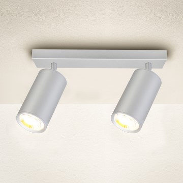 Brilagi - Kylpyhuoneen kohdevalo SELE 2xGU10/30W/230V IP44 hopea