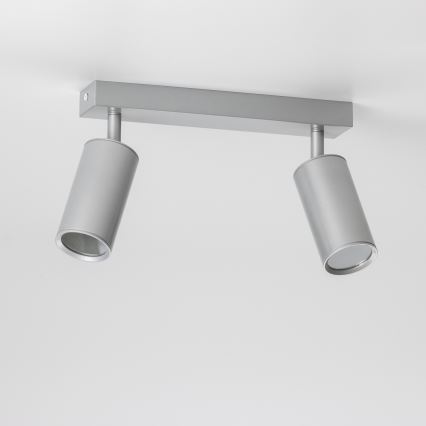 Brilagi - Kylpyhuoneen kohdevalo SELE 2xGU10/30W/230V IP44 hopea