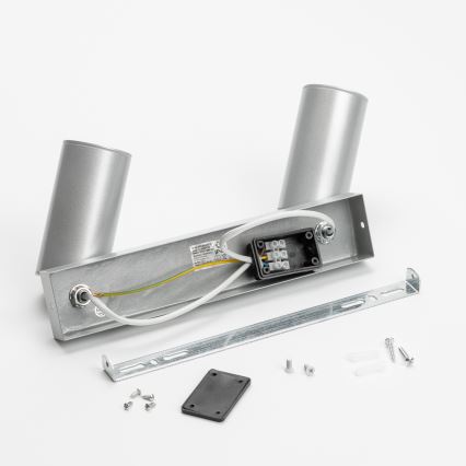 Brilagi - Kylpyhuoneen kohdevalo SELE 2xGU10/30W/230V IP44 hopea
