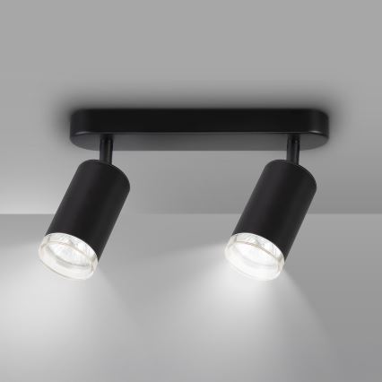 Brilagi - Kylpyhuoneen kohdevalo SELE 2xGU10/30W/230V IP44 musta