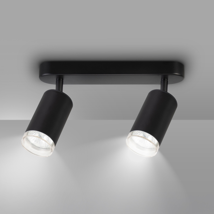 Brilagi - Kylpyhuoneen kohdevalo SELE 2xGU10/30W/230V IP44 musta