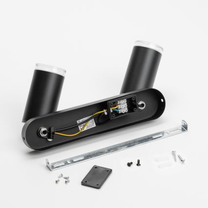 Brilagi - Kylpyhuoneen kohdevalo SELE 2xGU10/30W/230V IP44 musta