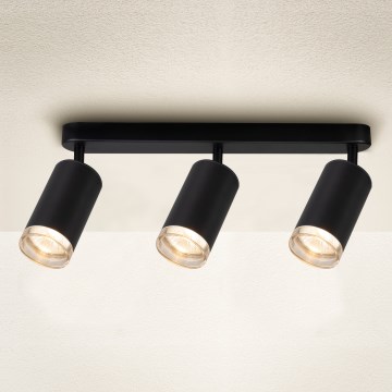 Brilagi - Kylpyhuoneen kohdevalo SELE 3xGU10/30W/230V IP44 musta