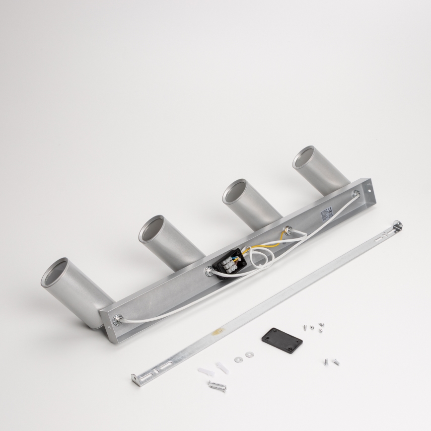 Brilagi - Kylpyhuoneen kohdevalo SELE 4xGU10/30W/230V IP44 hopea