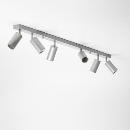 Brilagi - Kylpyhuoneen kohdevalo SELE 6xGU10/30W/230V IP44 hopea