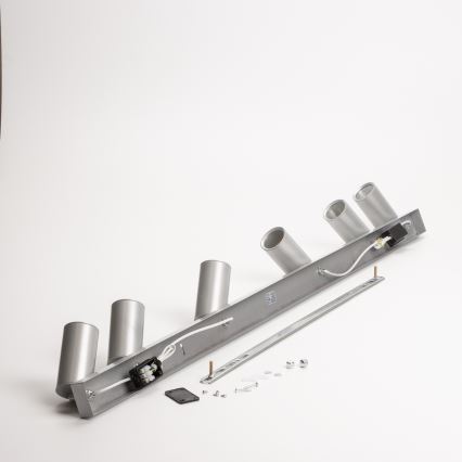 Brilagi - Kylpyhuoneen kohdevalo SELE 6xGU10/30W/230V IP44 hopea