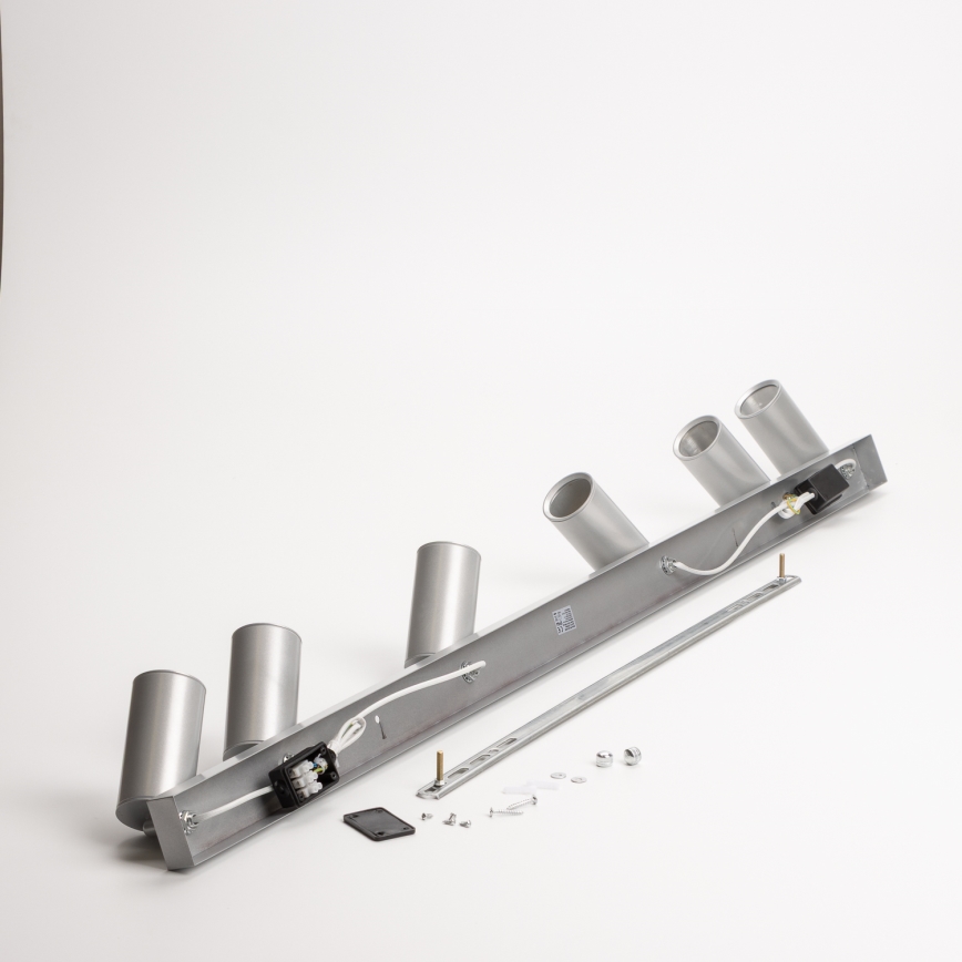 Brilagi - Kylpyhuoneen kohdevalo SELE 6xGU10/30W/230V IP44 hopea