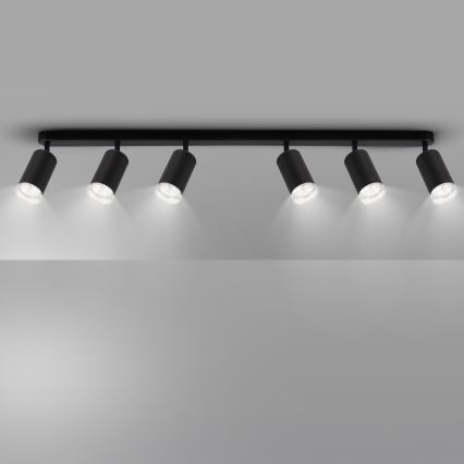 Brilagi - Kylpyhuoneen kohdevalo SELE 6xGU10/30W/230V IP44 musta