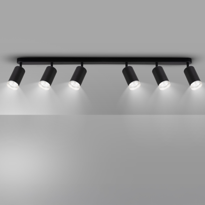 Brilagi - Kylpyhuoneen kohdevalo SELE 6xGU10/30W/230V IP44 musta