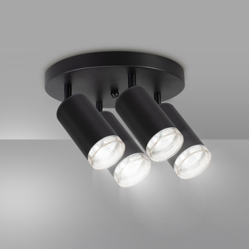 Brilagi - Kylpyhuoneen kohdevalo SELE AQUA 4xGU10/30W/230V IP44 musta